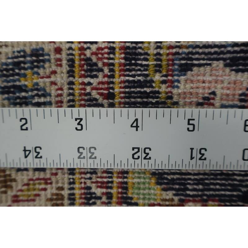 Hand Knotted Oriental 100% Wool Carpet Traditional Floral Red Kashan Area Rug - 11' 1'' X 7' 11''