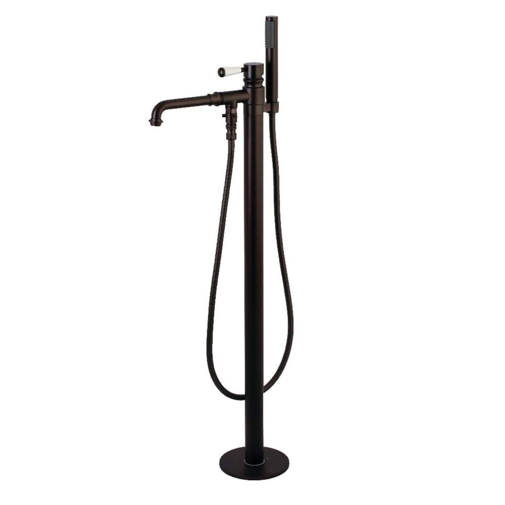 Kingston Brass Paris Floor Mounted Tub Filler with Built-In Diverter �