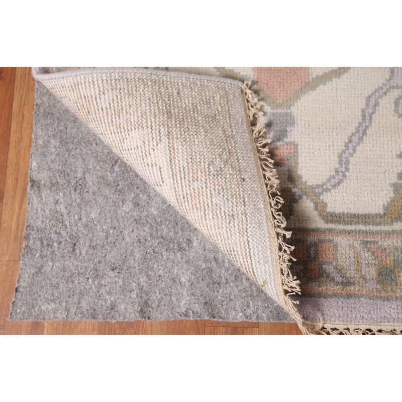 Large Oushak Oriental Rug Handmade Wool Carpet - 9'11"x 14'0"