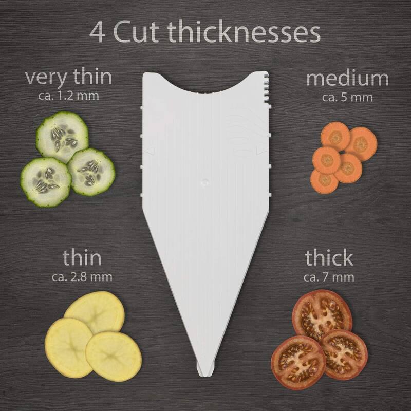 Swissmar V-7000 Borner V-Power Mandoline, White