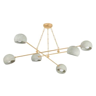 Hudson Valley Lighting 3106 Turner 6 Light 60" Wide Chandelier
