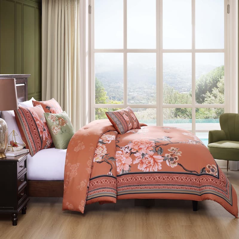 Bebejan Rossana 5 Piece Reversible Comforter Set