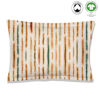 Palm Oasis Reversible Print 100% Organic Cotton Pillowsham Pack of 2