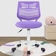 preview thumbnail 25 of 36, HomyLin Plastic Mesh Adjustable Armless Desk Chair with Rolling Wheels Kids Teen