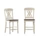 preview thumbnail 7 of 10, Brunico Two-Tone Counter Height Chairs (Set of 2)