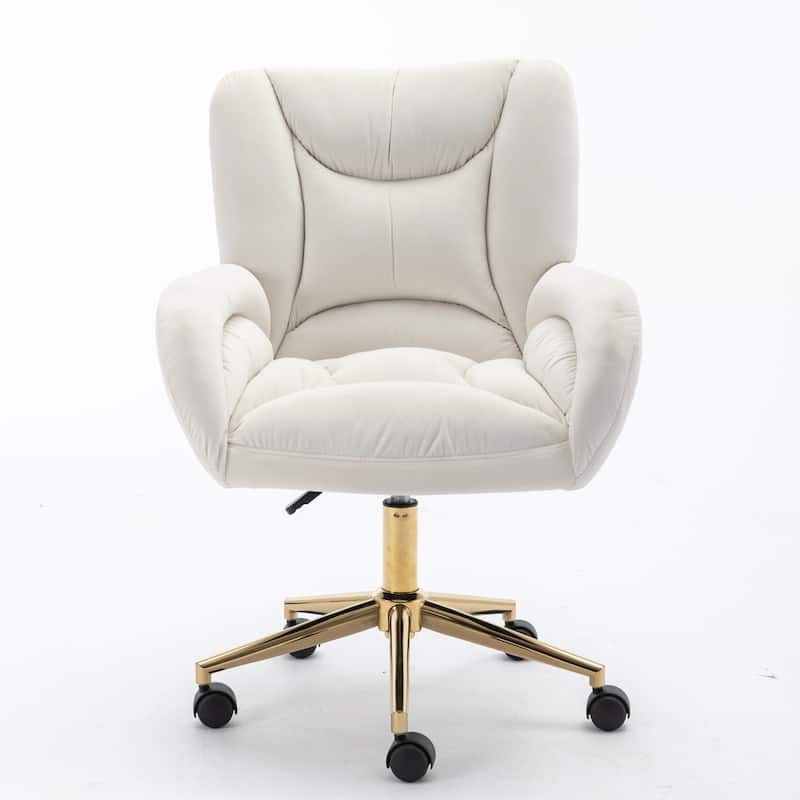 Modern Home Office Adjustable Swivel Task Desk Arm Chair with Wheels