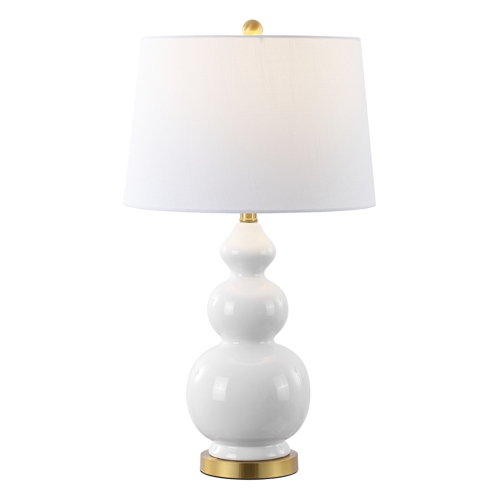 Arthur 27.5" Ceramic LED Table Lamp, Coral by JONATHAN Y