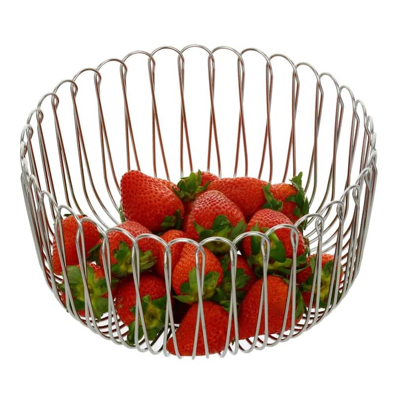 YBM Home Fruit Basket Bowl for Kitchen Counter and Pantry - 8 Inch - 1 Piece