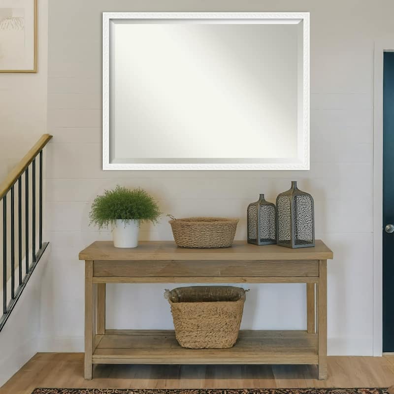 Bethany Beveled Wood Framed Wall Mirror