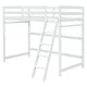 preview thumbnail 15 of 16, Twin Size Kids Bed High Loft Bed with inclined Ladder and Guardrails Kids Furniture, Grey