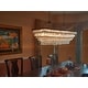 preview thumbnail 4 of 18, The Weston 40 Inch Rectangular Glass Drop Chandelier
