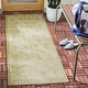 preview thumbnail 13 of 79, SAFAVIEH Courtyard Carolee Indoor/ Outdoor Patio Backyard Rug 2'3" x 6'7" - Green/Beige