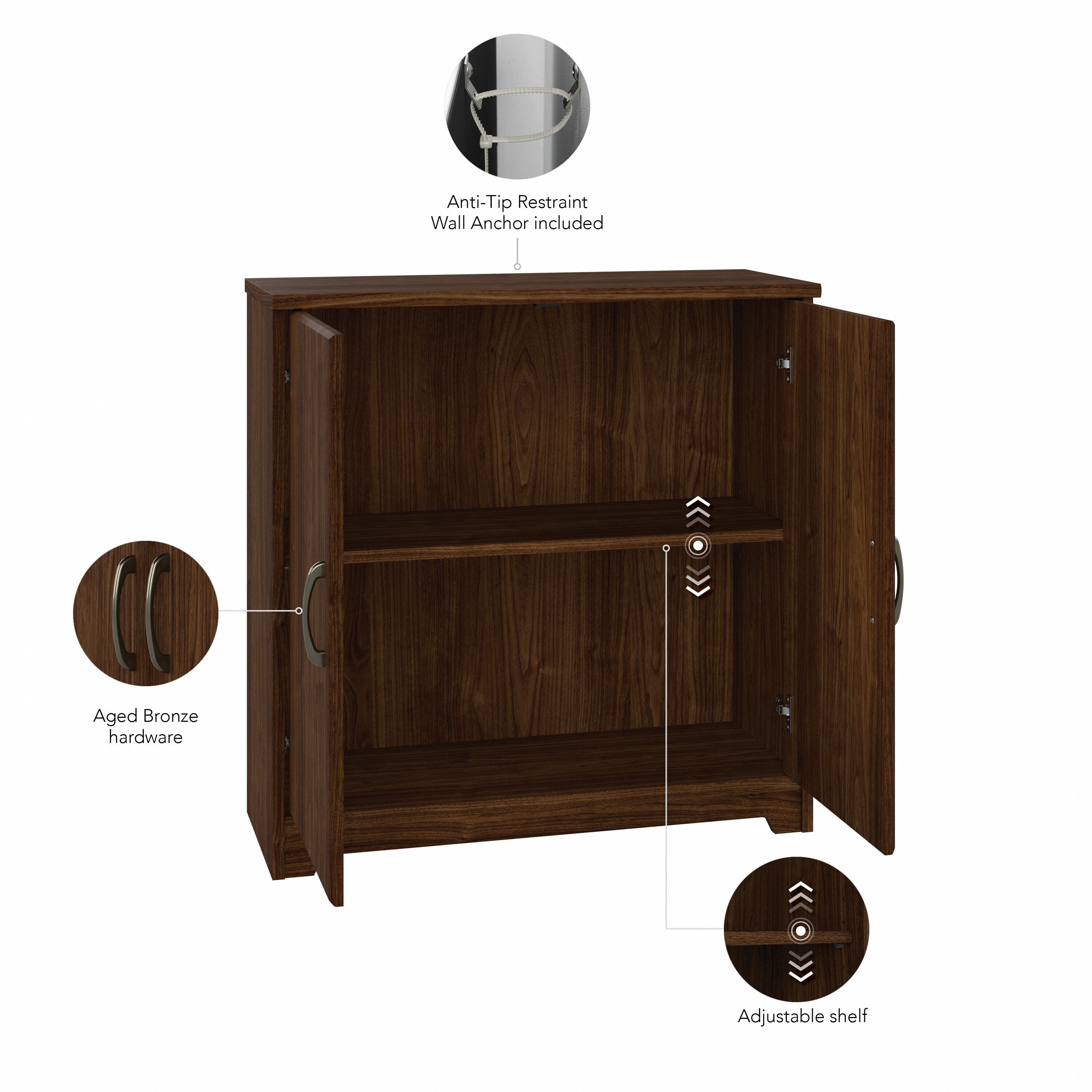 Bush small storage cabinet with doors deals