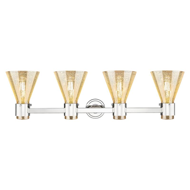 Innovations Lighting 464-4W-G464C-7ME Lawton Cone 4 Light 34" Wide