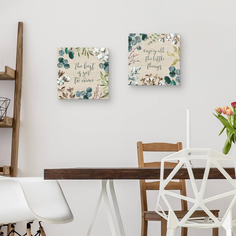 Cotton Bouquet IV & V by Mary Urban Canvas Art Prints