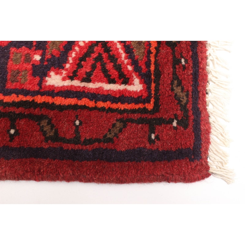 ECARPETGALLERY Hand-knotted Andelz Red Wool Rug - 4'2 x 6'7