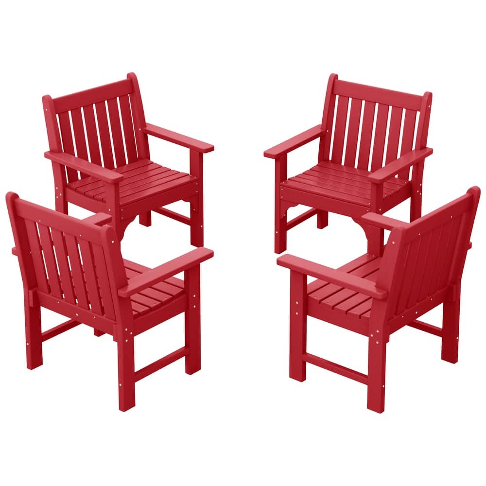 Laguna Outdoor Dining Poly Garden Arm Chair (Set of 4)