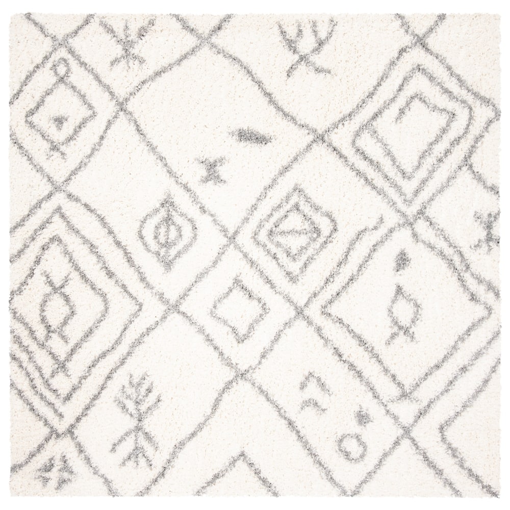 SAFAVIEH Parma Shag Mahalie Trellis 1.2-inch Thick Rug