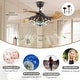 preview thumbnail 23 of 49, Smart Tiffany Stained Glass Retractable Led Ceiling Fan