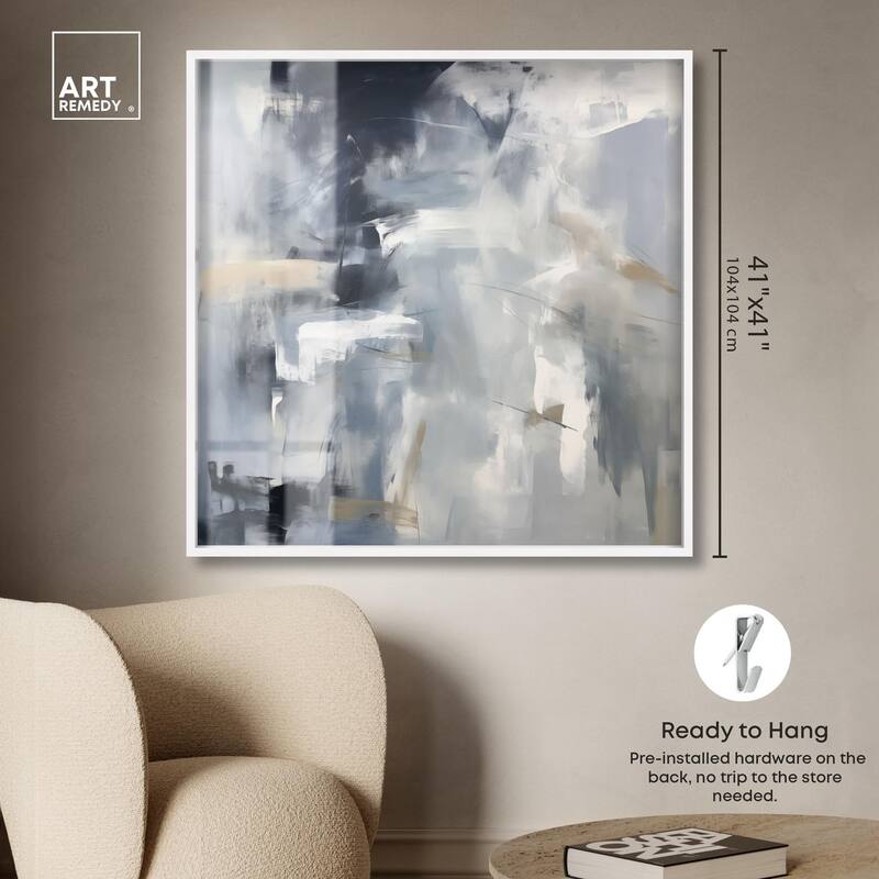 Contemplative Blues II Shadowbox by Art Remedy