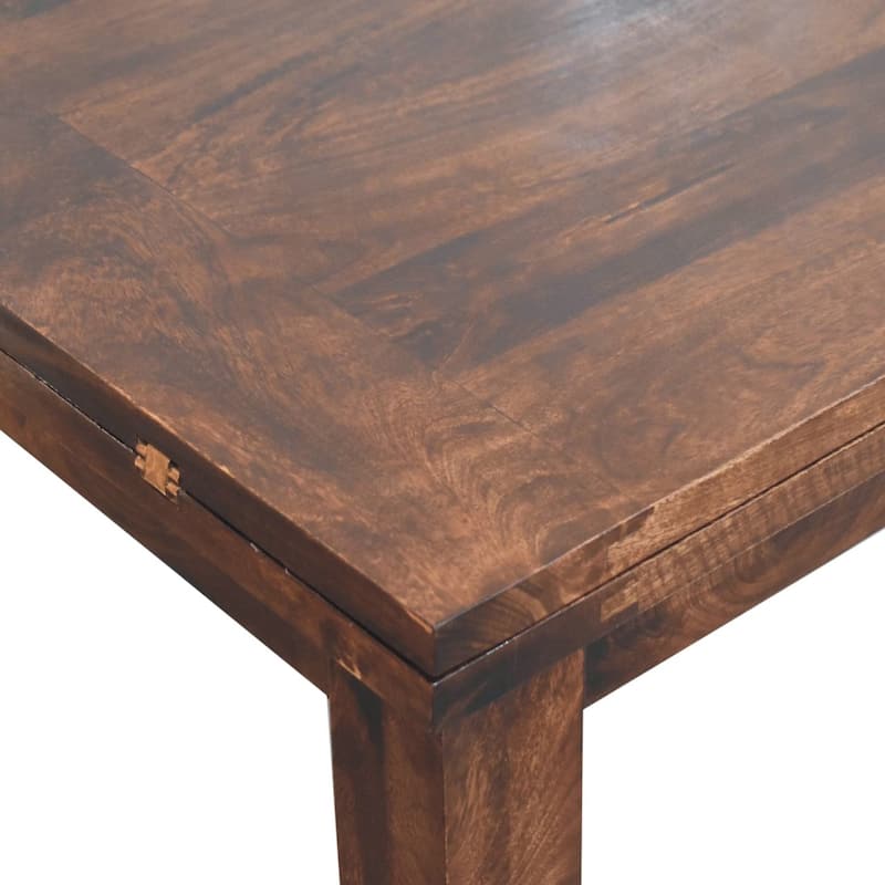 Artisan Furniture Solid Wood California Walnut Extendable Butterfly Dining Table, Brown