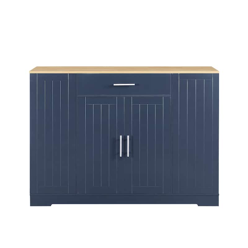 53" Kitchen Storage Islands with Drawers and Trash Can Storage for Kitchen & Dining, 53.2"W x 20.9"D x 38.0"H