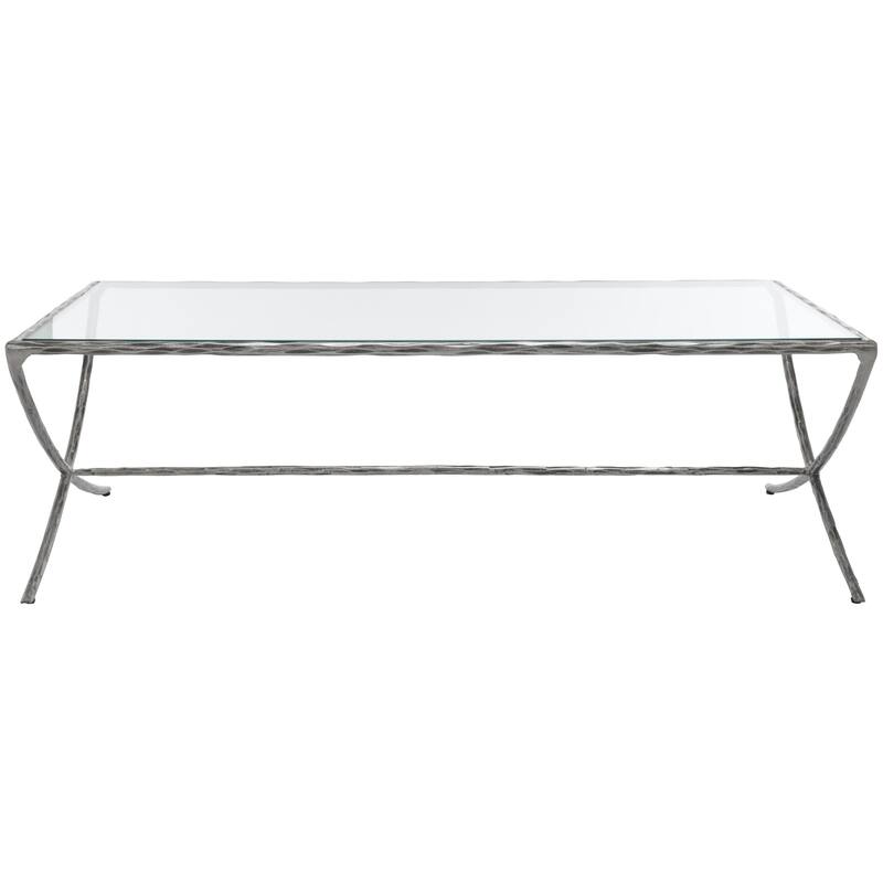 SAFAVIEH Couture Italia Rectangle Metal Coffee Table - 48 In. W x 28 In. D x 15 In. H - 48"W x 28"D x 15"H