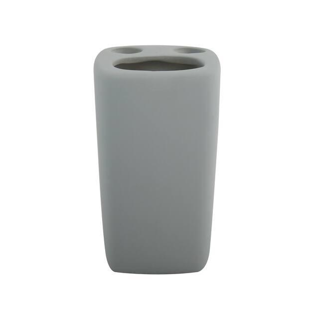 4-Piece Countertop Accessories Set MSV-France Haiti Gray Ceramic