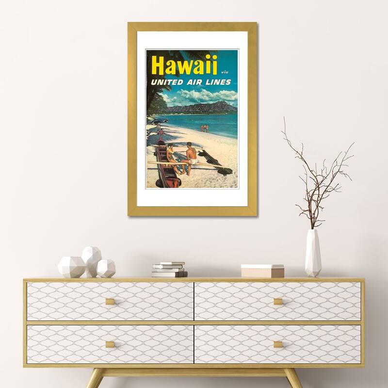 iCanvas "Hawaii - United Airlines" by Unknown Artist