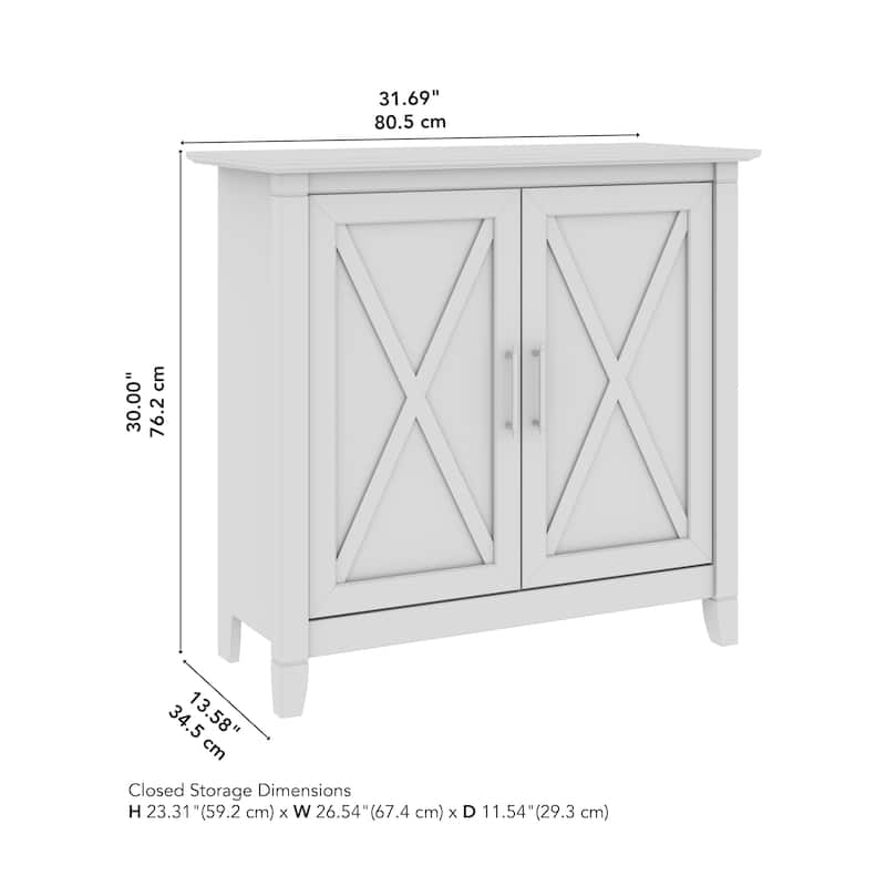 Key West Small Storage Cabinet with Doors by Bush Furniture