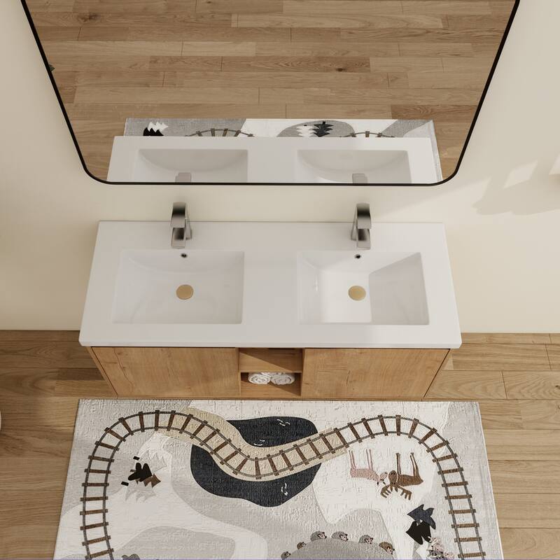 Malwee 48" Floating Bathroom Vanity with Resin Sink