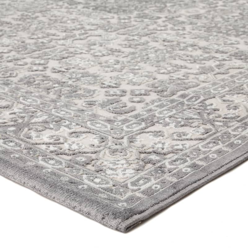 The Curated Nomad Blueberry Butte Damask Area Rug