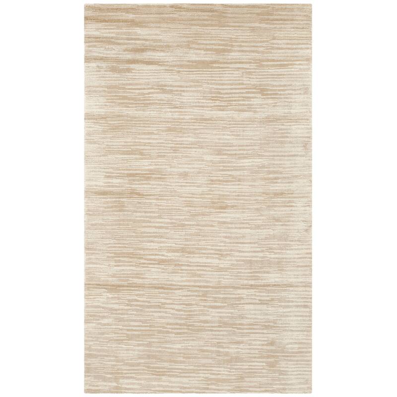 SAFAVIEH Handmade Mirage Anelija Modern Abstract Viscose Rug - 3' x 5' - Beige