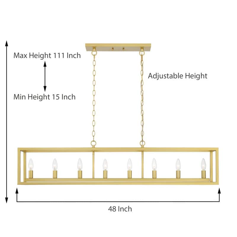 Acroma 8 - Light Kitchen Island Linear Pendant-UL Certified - N/A