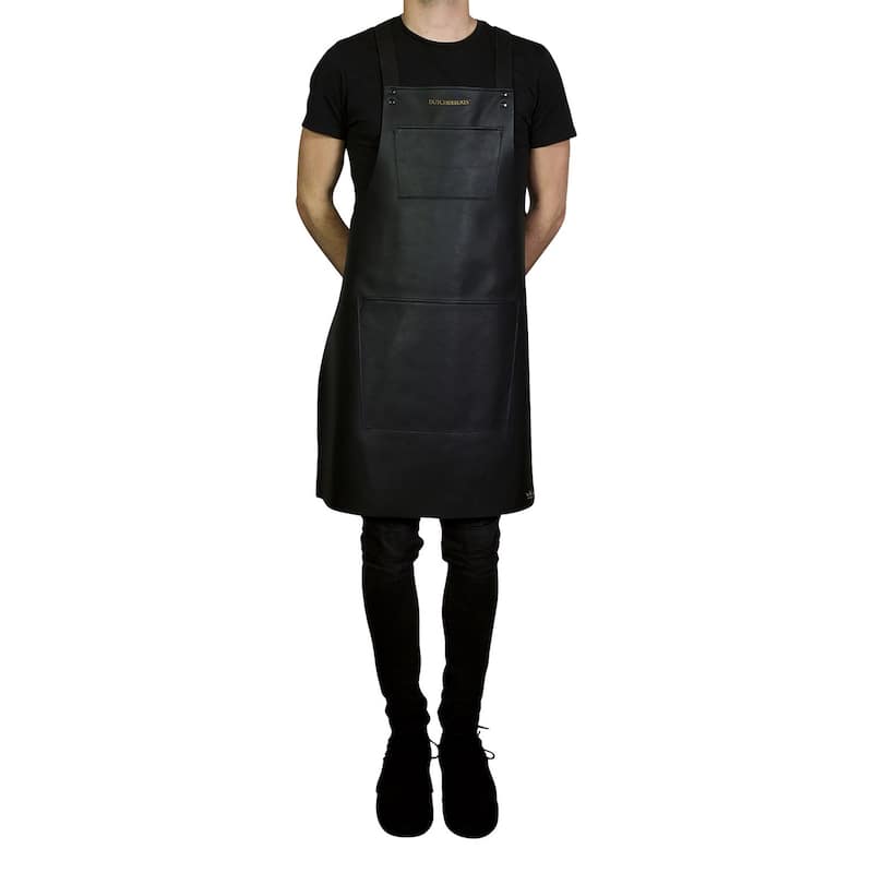 Suspender Style Apron - Black