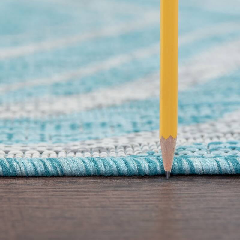 Colonnade Modern & Contemporary Abstract Indoor/Outdoor Area Rug