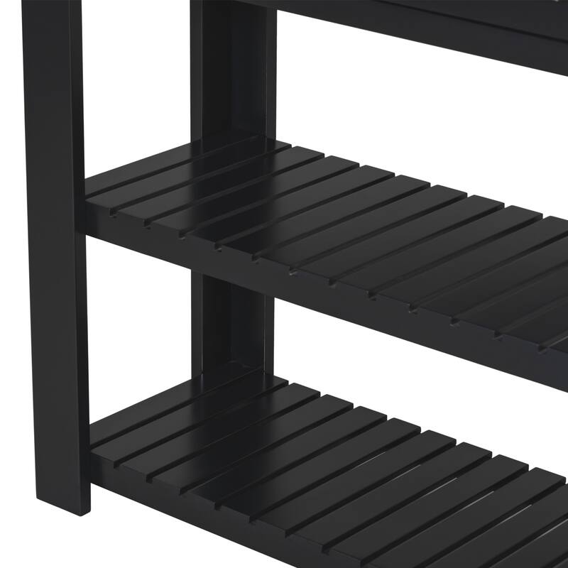 Console table with 4 drawers and 2 shelves