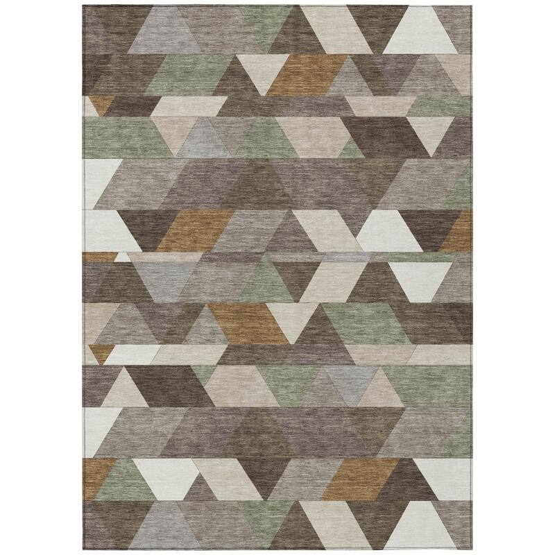 Machine Washable Indoor/ Outdoor Modern DeVaughn Chantille Rug