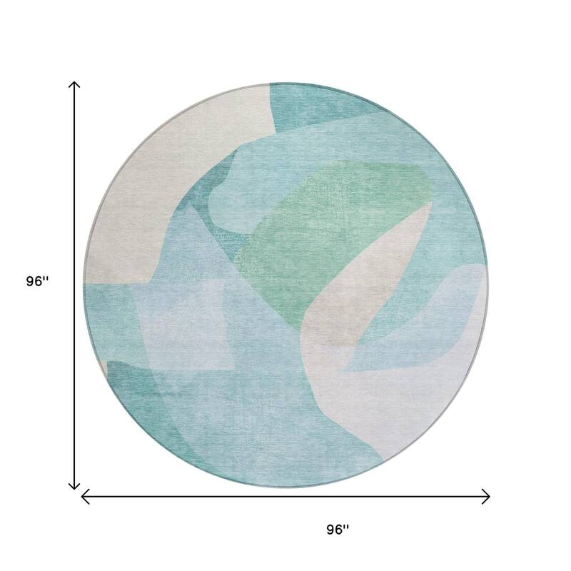 HomeRoots Abstract Transitional Rectangle Outdoor Rug