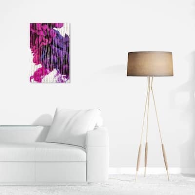 Wynwood Studio Canvas Abstract Ink Spot III Pink and Modern & Contemporary Wall Art Canvas Print
