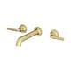 preview thumbnail 14 of 12, Pfister Tenet 1.2 GPM Wall Mounted Widespread Bathroom Faucet Brushed Gold