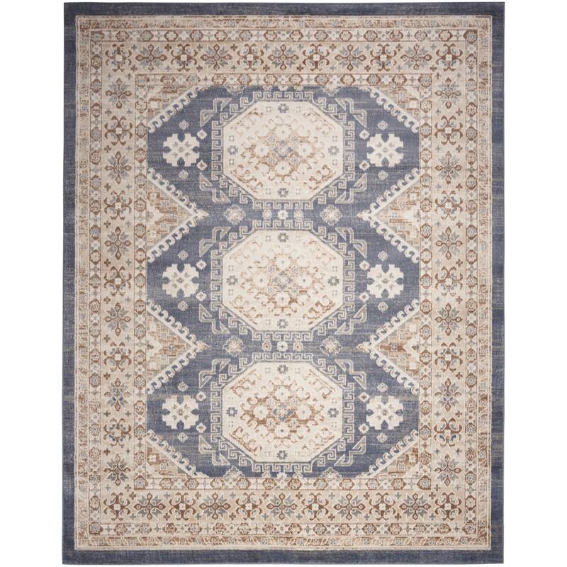 Nourison Serenity Home Indoor Persian Area Rug - 5' 3" x 7' 3" - Blue/Ivory - Rectangle