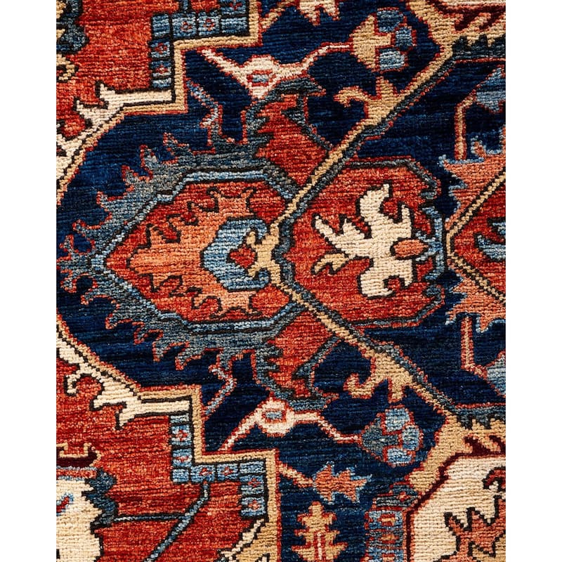 Serapi One-of-a-Kind Hand-Knotted Area Rug - Orange, 9' 2" x 11' 10" - 9' 2" x 11' 10"