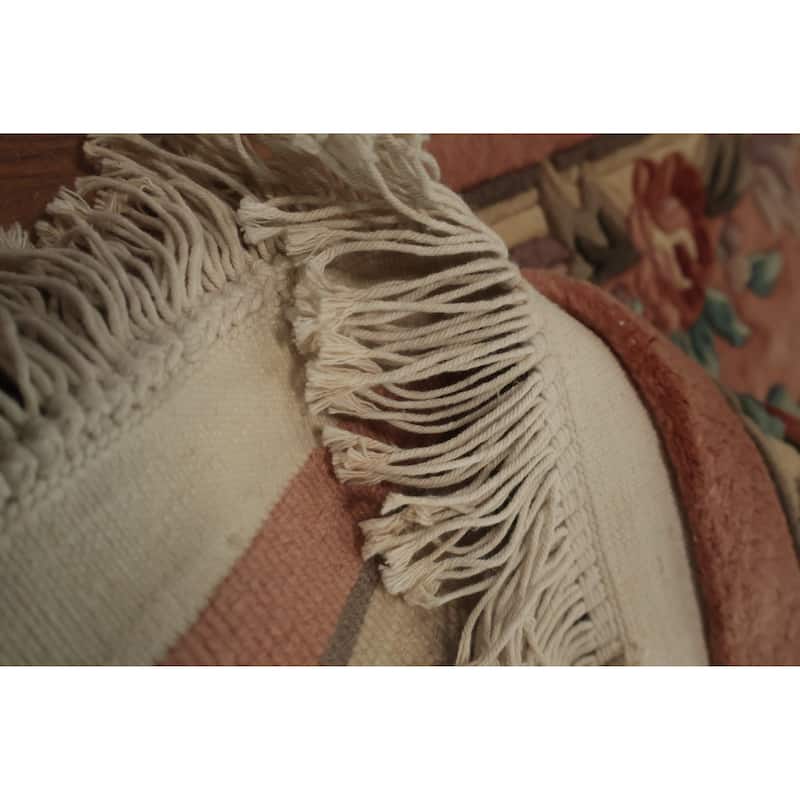 Hand Knotted Oriental 100% Wool Carpet Traditional Floral Oranges & Rust Art Deco Area Rug - 3' 2'' X 2' 0''