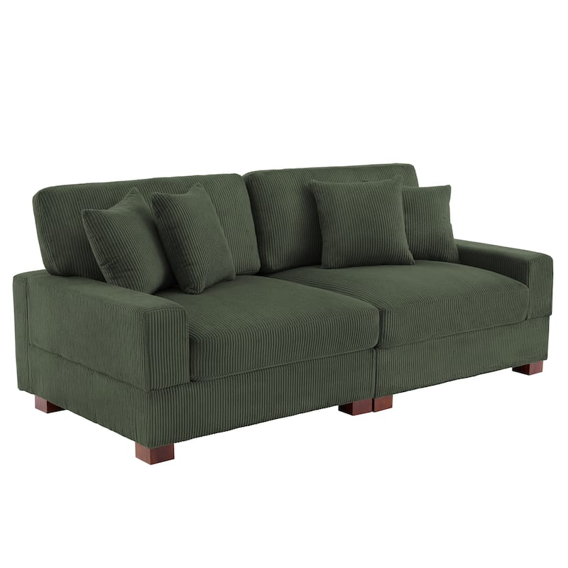Oversized Modular Sectional Sofa Set with Pillows for Living Room
