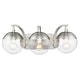 preview thumbnail 1 of 57, Carbon Loft Barton Clear Glass and Steel 3-light Bath Vanity