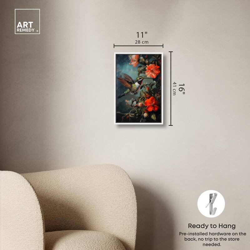 Whirring Wings II Canvas by Art Remedy