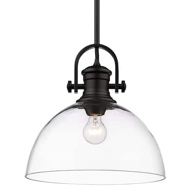 Golden Lighting 3118-L CLR Hines 14" Wide Pendant with Clear Glass