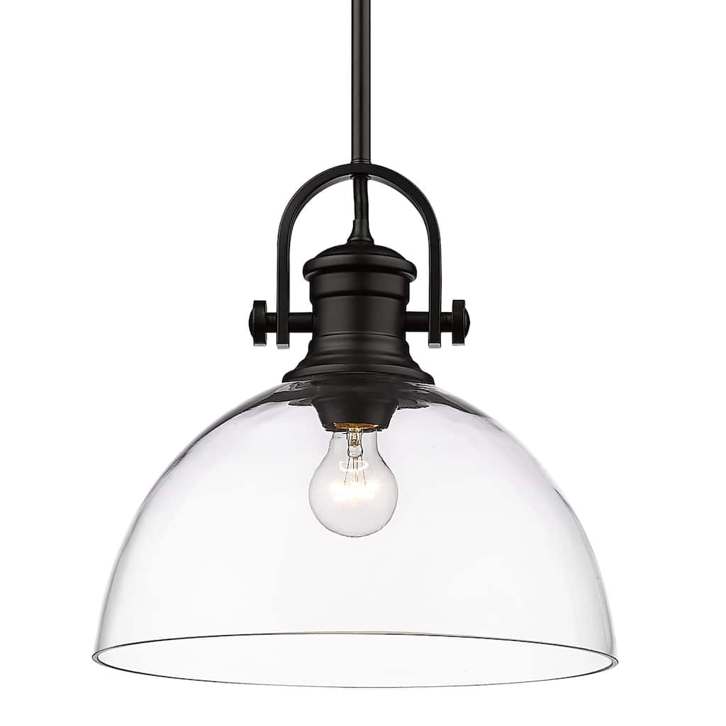Golden Lighting 3118-L CLR Hines 14" Wide Pendant with Clear Glass