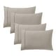 preview thumbnail 1 of 38, Sweet Home Collection Ultra Soft Solid Flannel Pillowcases (4-Pack) King - Beige